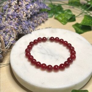 Malaysia Jade stretch gemstone bracelet